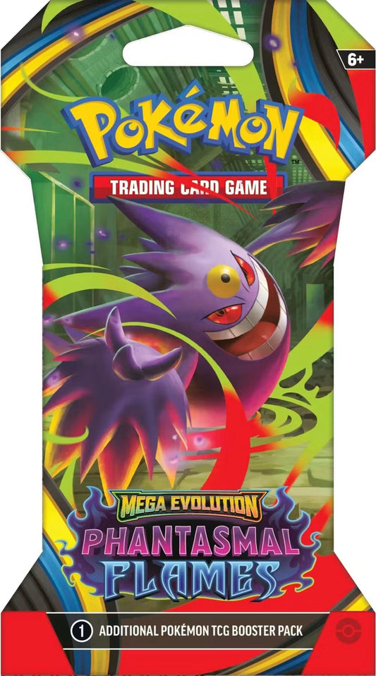 Pokemon Mega Evolution: Phantasmal Flames Sleeved Booster Pack