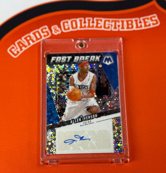 Allen Iverson 2024 Mosaic Fast Break Autograph