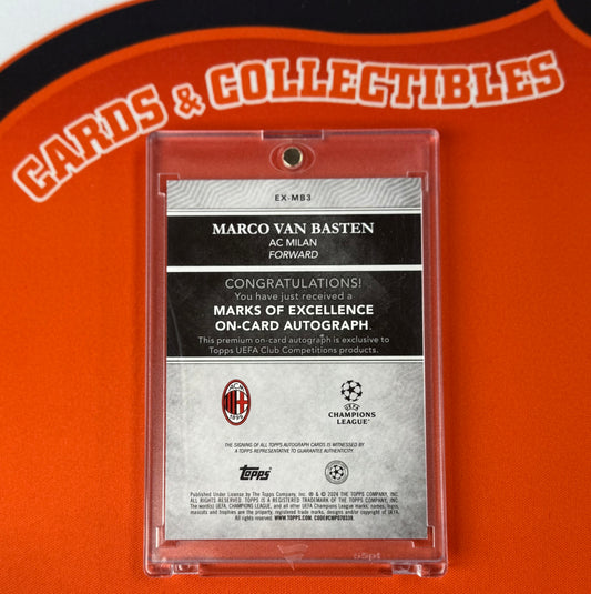 Marco Van Basten 2024 Marks Of Excellence Auto 7/99