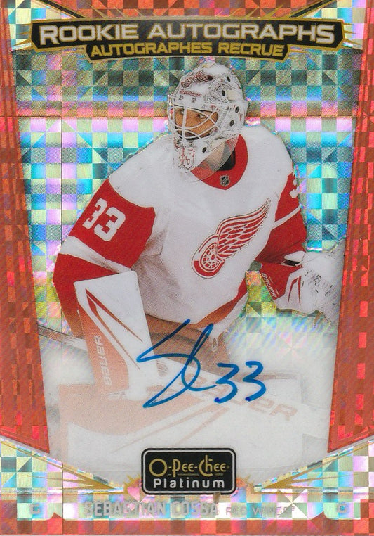 Sebastian Cossa 2024 O-Pee-Chee-Platinum #R-SB Rookie Autographs Orange Checkers 1/15
