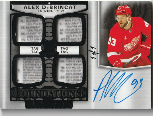 Alex Debrincat 2025 The Cup #F-AD Foundations Patch Auto Black (Game-Used) 1/1