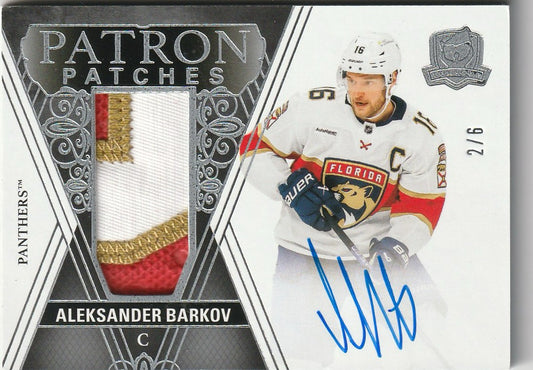 Aleksander Barkov 2025 The Cup #PP-AB Patron Patches Auto 2/5