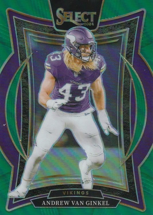 Andrew Van Ginkel 2024 Select Football #6 Green 5/5 Raw