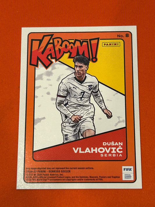 Dusan Vlahovic 2024 Panini Donruss #8 Kaboom