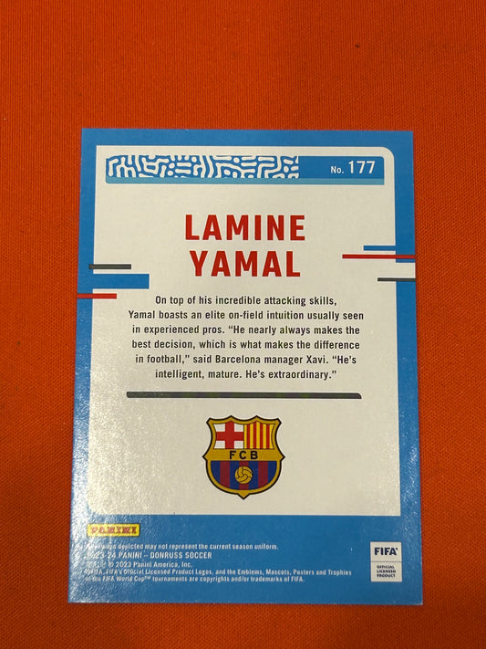 Lamine Yamal 2023 Panini Donruss #177 Rated Rookie Purple 17/25