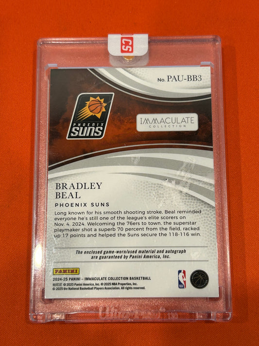 Bradley Beal 2024 Panini Immaculate Collection #PAU-BB3 Patch Autograph 1/35