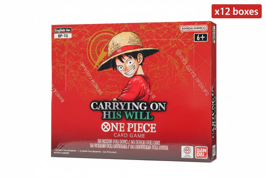One Piece TCG: Carrying On His Will (OP-13) Booster Box Sealed Case (12 Booster Boxes)