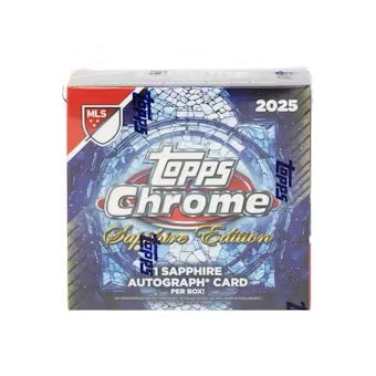 2025 Topps Chrome MLS Soccer Sapphire Edition Box