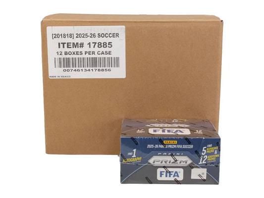 2025/26 Panini Prizm FIFA Soccer Hobby 12-Box Case