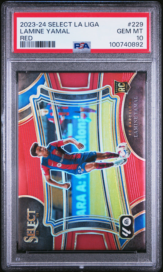 Lamine Yamal 2023 Select La Liga #229 Red PSA 10 Rookie
