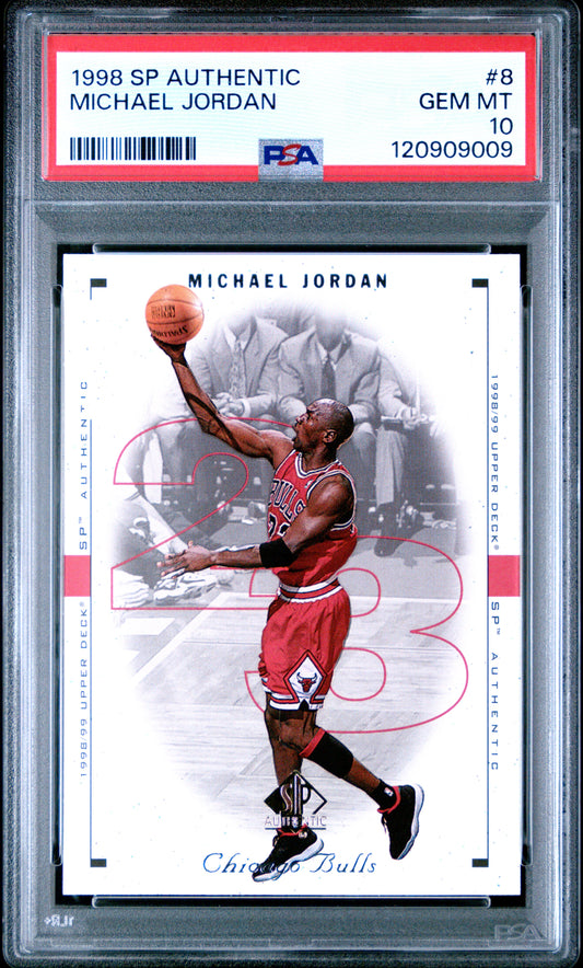 Michael Jordan 1998 SP Authentic #8 PSA 10