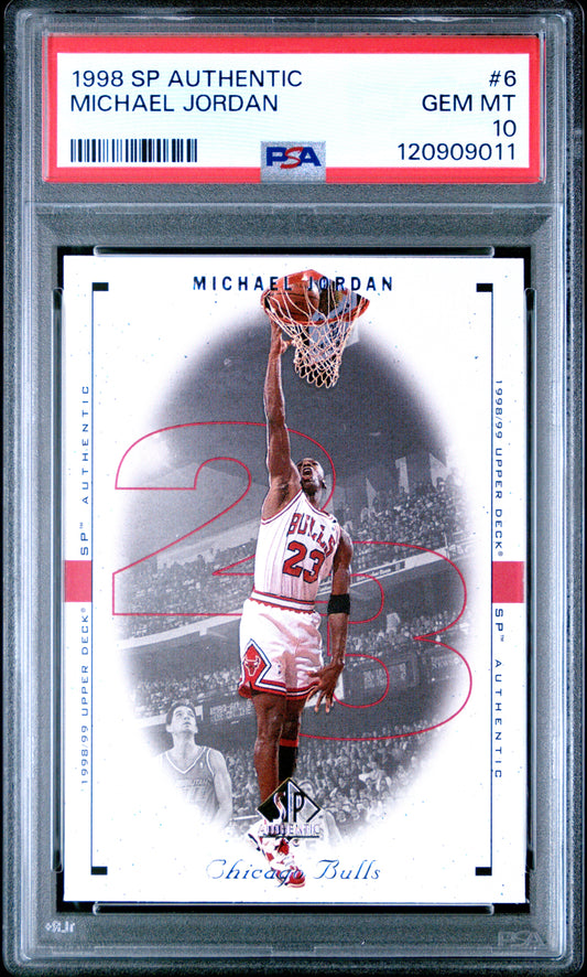 Michael Jordan 1998 SP Authentic #6 PSA 10