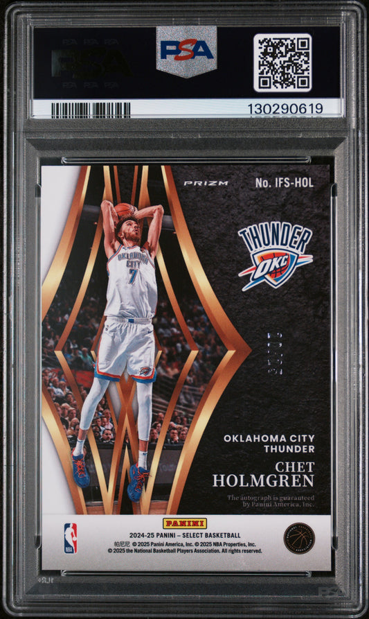 Chet Holmgren 2024 Select #IFSHOL In Flight Signatures Tie-Dye Prizm 20/25