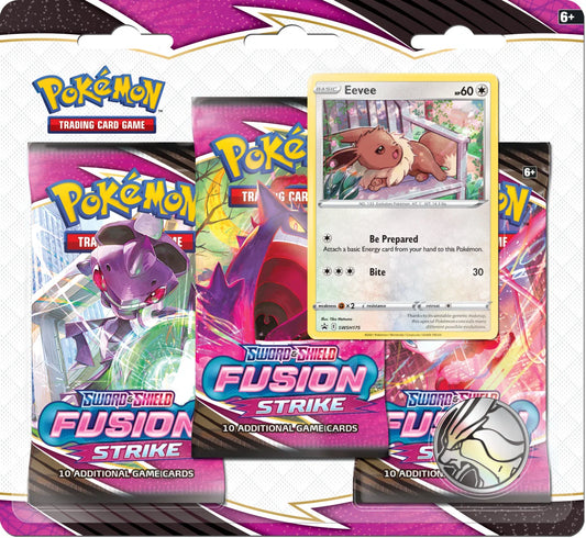 POKEMON - FUSION STRIKE - 3 PACK BLISTER - EEVEE