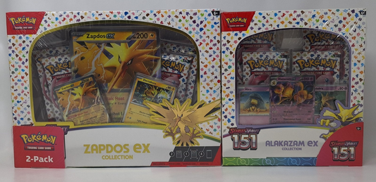 Pokemon TCG Scarlet & Violet 151 Zapdos EX & Alakazam EX 2-Pack Costco
