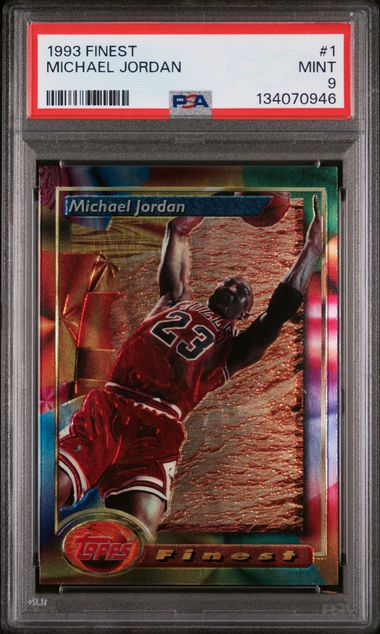 Michael Jordan 1993 Finest #1 PSA 9