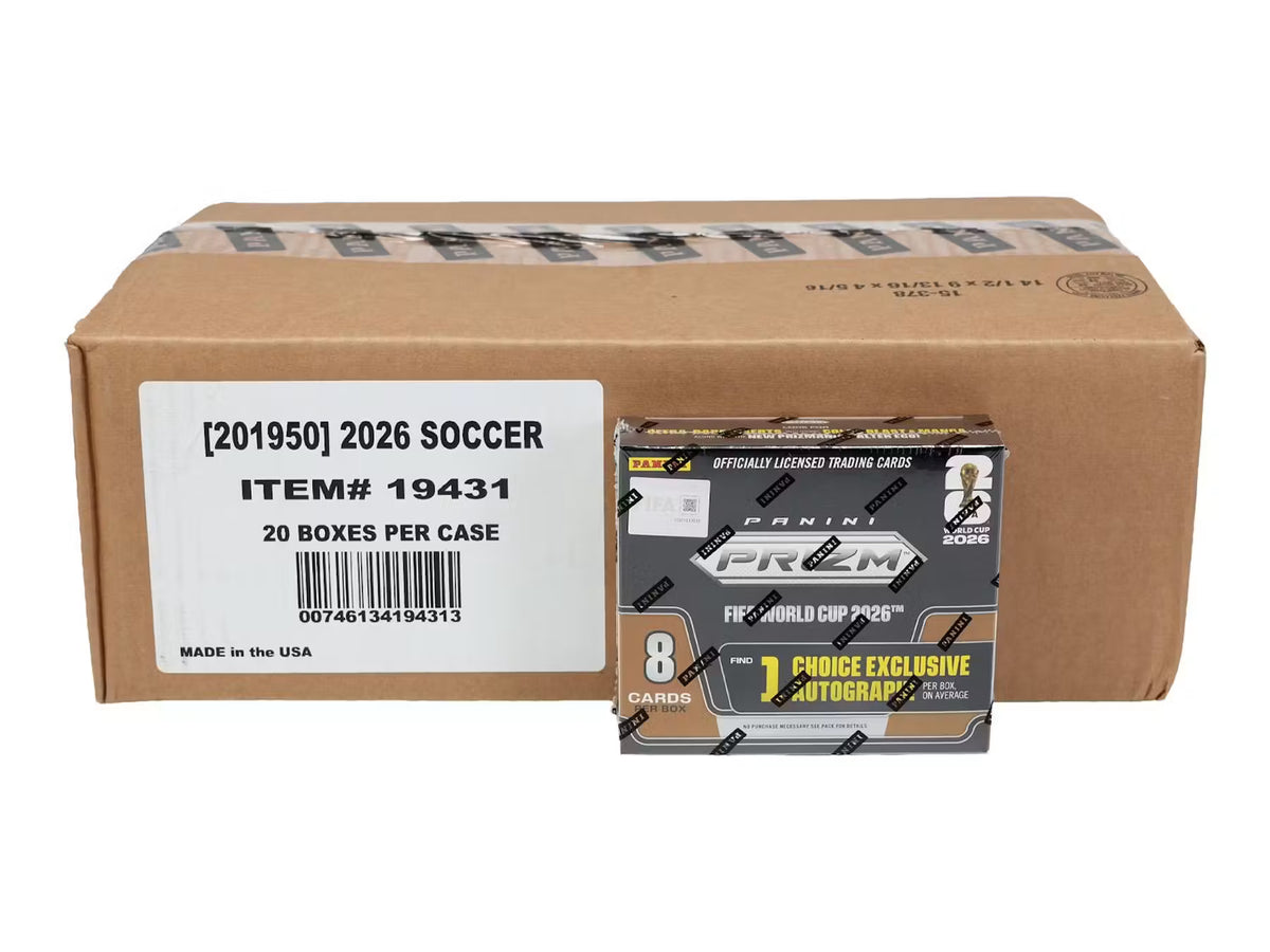 2026 Panini Prizm FIFA World Cup Soccer Choice 20-Box Case