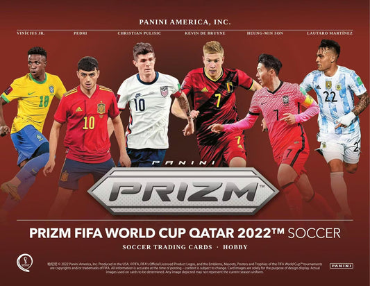 2022 Panini Prizm FIFA World Cup Soccer Hobby Box (12 Boxes), Sealed Case ''RARE''