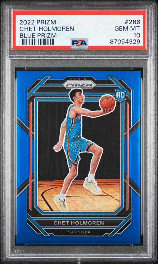 Chet Holmgren 2020 Prizm #266 Blue Prizm 165/199 PSA 10