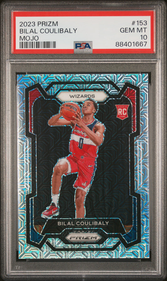 Bilal Coulibaly 2023 Prizm #153 Mojo 15/25 PSA 10