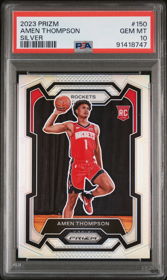 Amen Thompson 2023 Prizm #150 Rookie Silver PSA 10
