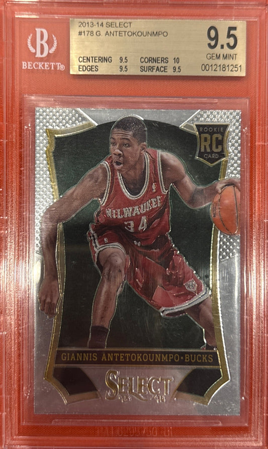 Giannis Antetokounmpo 2013 Select #178 BGS 9.5 (True Gem+)