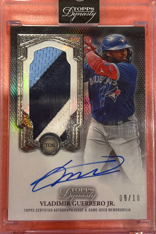 Vladimir Guerrero JR. 2023 Topps Dynasty Baseball #DAPB-VG11 Patch Auto 9/10
