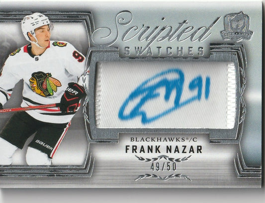 Frank Nazar 2025 The Cup #SS-FN Rookie Scripted Swatches 49/50