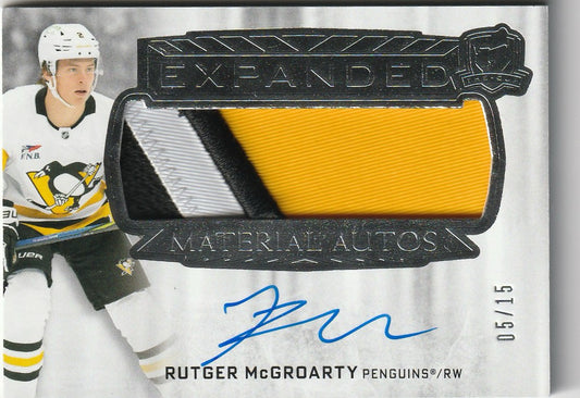 Rutger Mcgroarty 2025 The Cup #EM-RM Expanded Material Autos 5/15