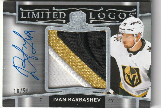 Ivan Barbashev 2025 The Cup #LL-IB Limited Logos Auto (Game-Used) 18/50