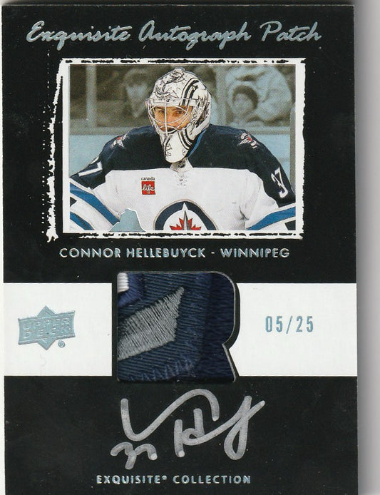 Connor Hellebuyck 2025 The Cup #EB-CH Exquisite Autographs 5/25 (Game-Used)