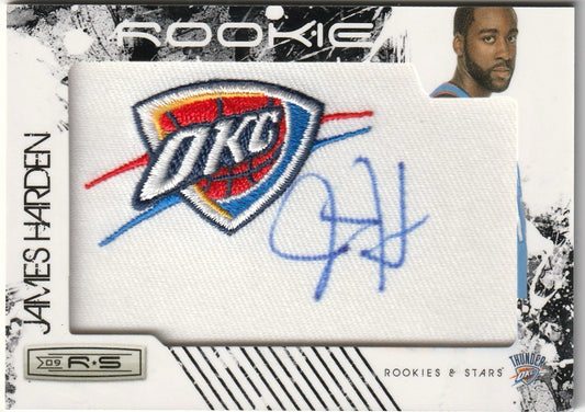 James Harden 2009-10 Rookies & Stars Patch Auto 65/449