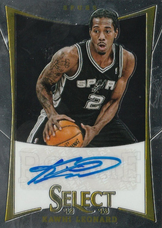 Kawhi Leonard 2012 Select #178 Rookie Autograph 49/199