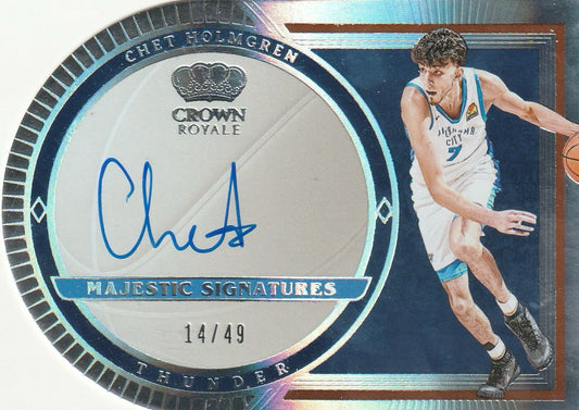 Chet Holmgren 2023 Crown Royale #MS-CHT Majestic Signatures 14/49