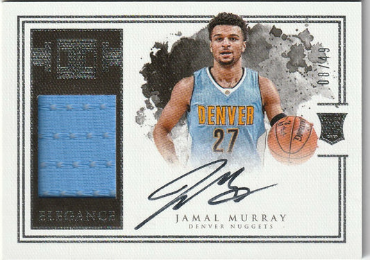 Jamal Murray 2017 Impeccable #140 Elegance Rookie Patch Auto 8/49