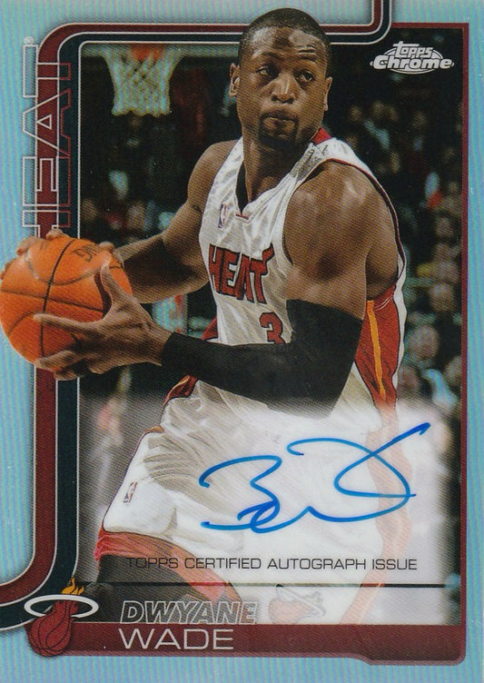 Dwyane Wade 2025 Topps Chrome Basketball #TCA-DW Autograph Refractor