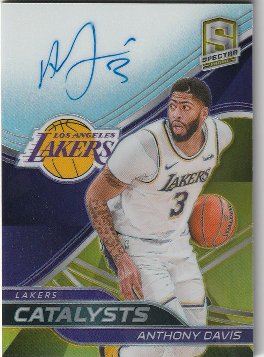 Anthony Davis 2019-20 Spectra #CT-ADV Catalysts Autograph Gold 9/10
