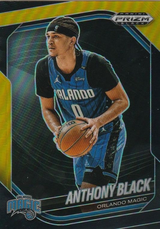 Anthony Black 2024-25 Prizm Black #42 Black-Gold 4/5