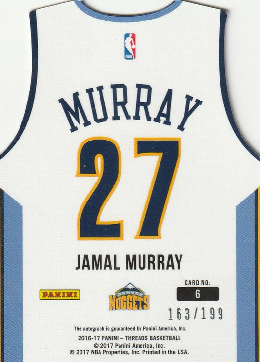 Jamal Murray 2016-27 Threads #6 Rookie Autographs 163/199