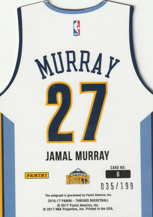 Jamal Murray 2016-17 Threads #6 Rookie Autographs 35/199 #2