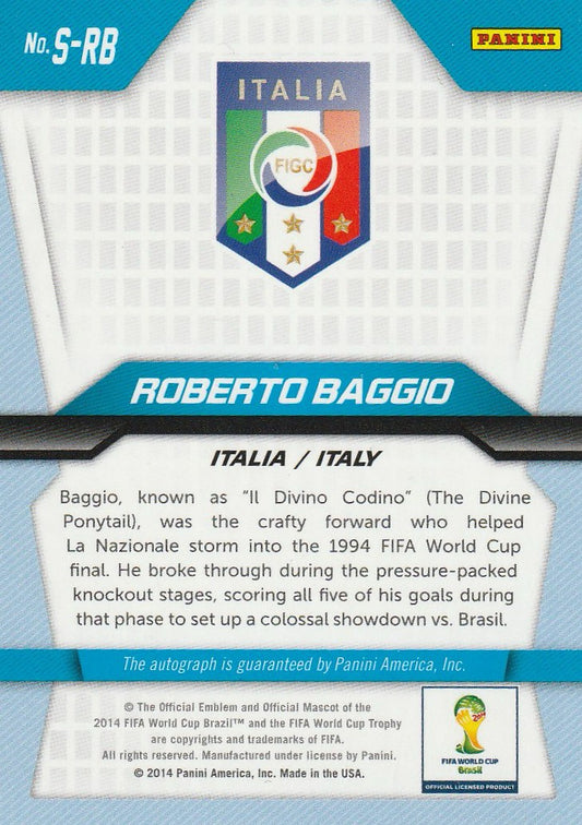 Roberto Baggio 2014 World Cup Prizm #S-RB Signature