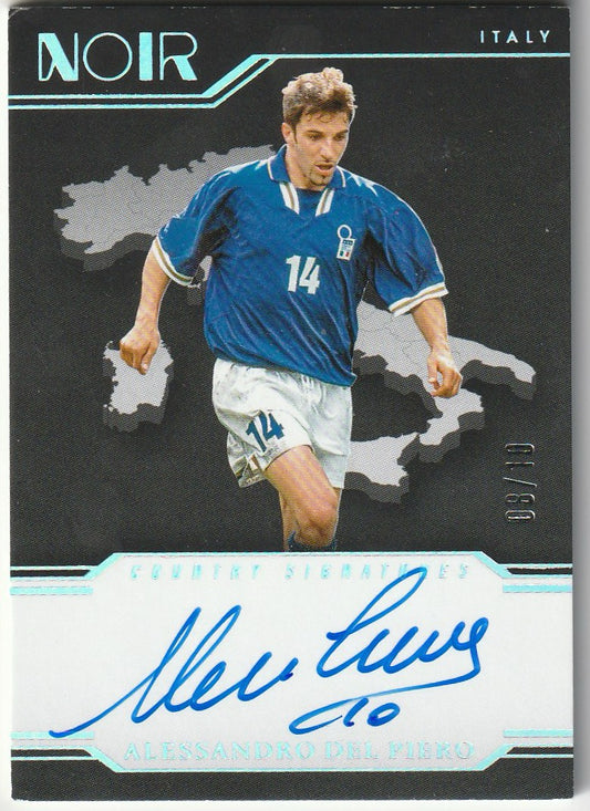Alessandro Del Piero 2024-25 Panini Noir # CS-ADP Country Signatures 8/10