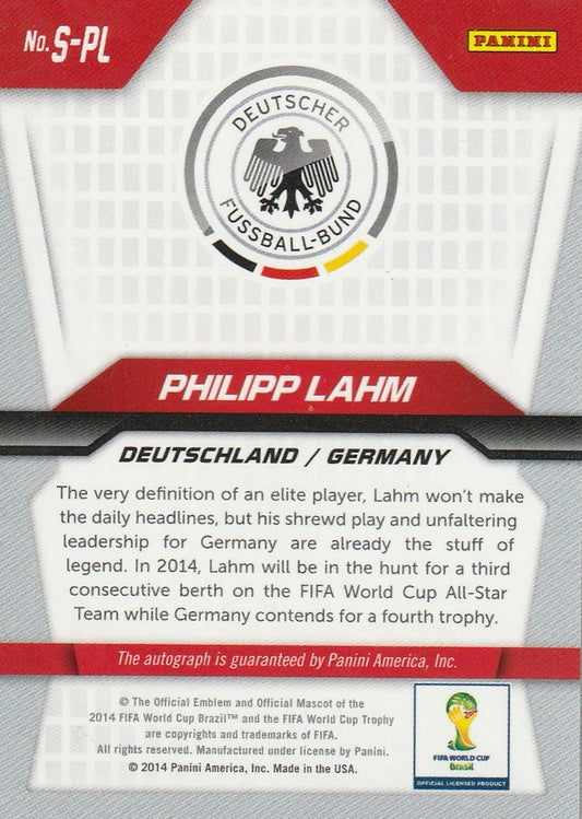 Philipp Lahm 2014 World Cup Prizm #S-PL Signature