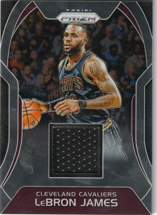 LeBron James 2017-18 Prizm #SW-LJ Sensational Swatches (Game-Used)