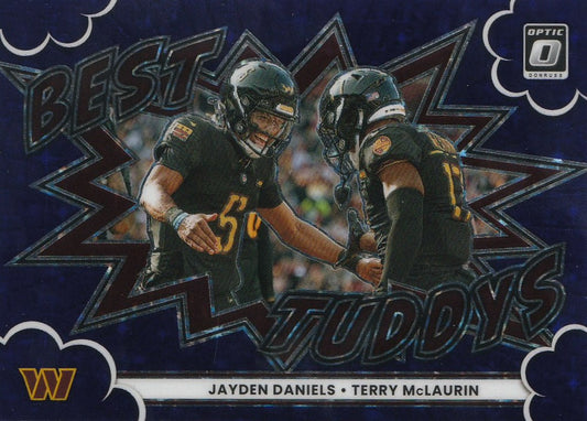 Jayden Daniels & Terry Mclaurin 2025 Donruss Optic Football #11 Best Tuddys 4/25