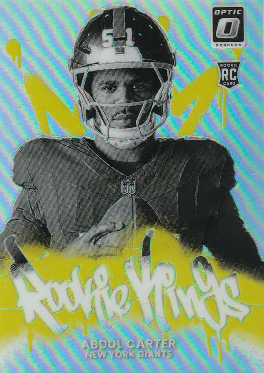 Abdul Carter 2025 Donruss Optic Football #7 Rookie Kings CASE HIT Raw