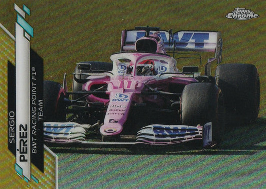 Sergio Perez 2020 Topps Chrome F1 #33 Gold 40/50