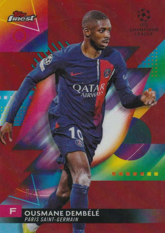 Ousmane Dembele 2024-25 Topps Finest UCC #30 Red 3/5
