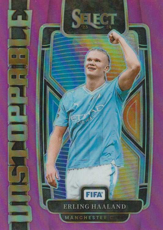 Erling Haaland 2023-24 Select FIFA #23 Unstoppable Pink 12/25