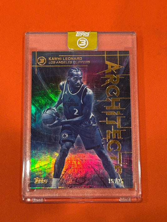 Kawhi Leonard 2025 Topps 3 #AR-23 Architects Orange 15/25